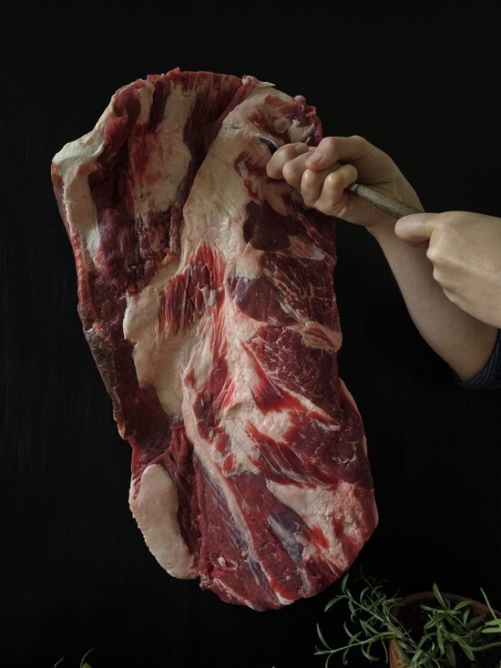 Nogatavināts liellopa Briskets