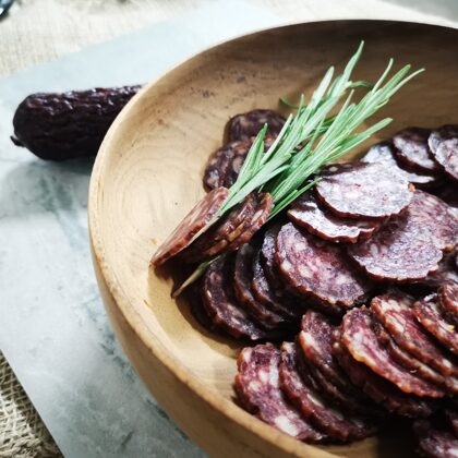 Hard dried sausages