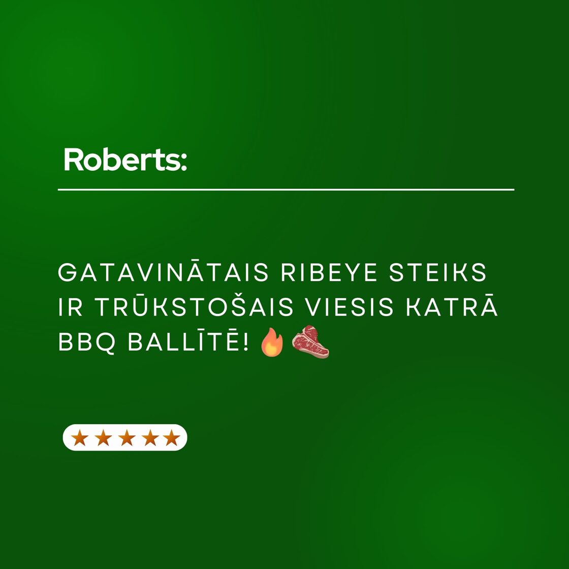 gatavinātais ribeye steiks ir trūkstošais viesis katrā bbq ballītē!